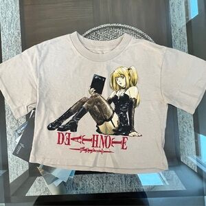 Death Note Anime Misa Amane Graphic Tee with - Cream